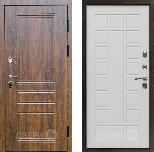 Входная металлическая Дверь Престиж Классика Дуб Престиж Бежевый мат в Истра