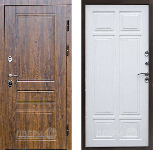 Входная металлическая Дверь Престиж Классика Дуб Премиум Лиственница белая в Истра