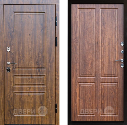 Входная металлическая Дверь Престиж Классика Дуб Премиум Орех светлый в Истра