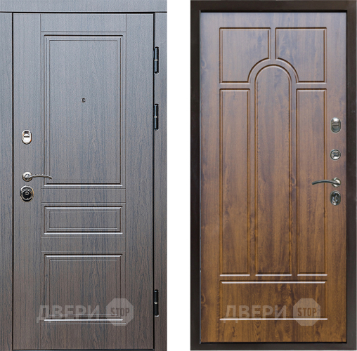 Входная металлическая Дверь Престиж Классика Венге Арка Дуб в Истра