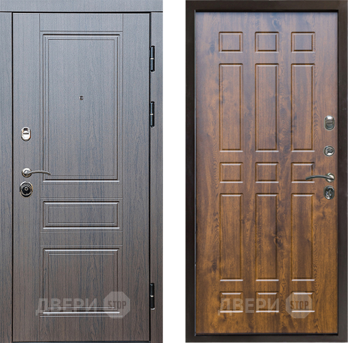 Входная металлическая Дверь Престиж Классика Венге Спарта Дуб в Истра