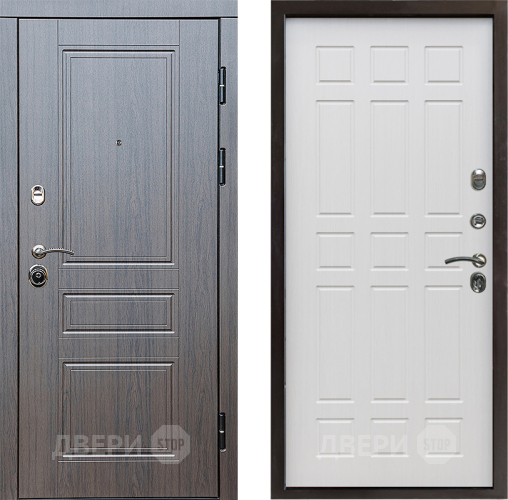 Входная металлическая Дверь Престиж Классика Венге Спарта Лиственница белая в Истра