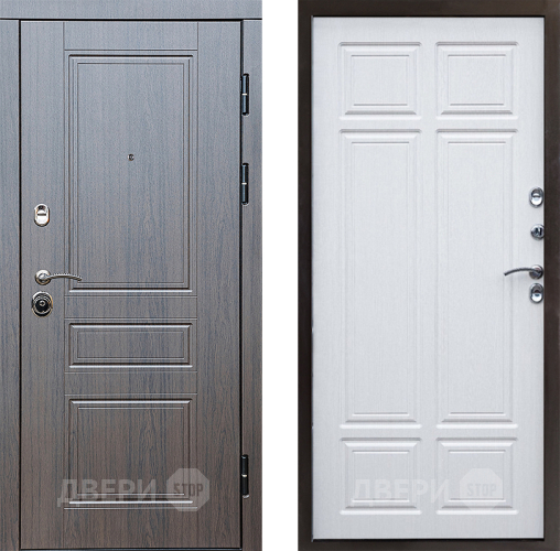 Входная металлическая Дверь Престиж Классика Венге Премиум Лиственница белая в Истра