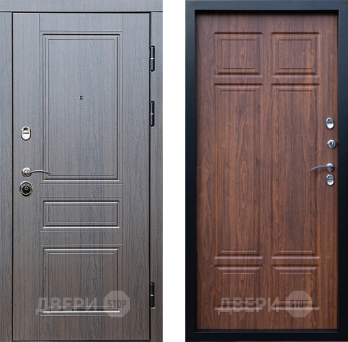 Входная металлическая Дверь Престиж Классика Венге Премиум Орех темный в Истра