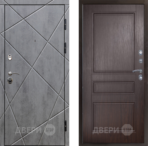 Входная металлическая Дверь Престиж Лучи Классика Венге в Истра