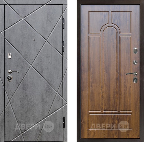 Входная металлическая Дверь Престиж Лучи Арка Дуб в Истра