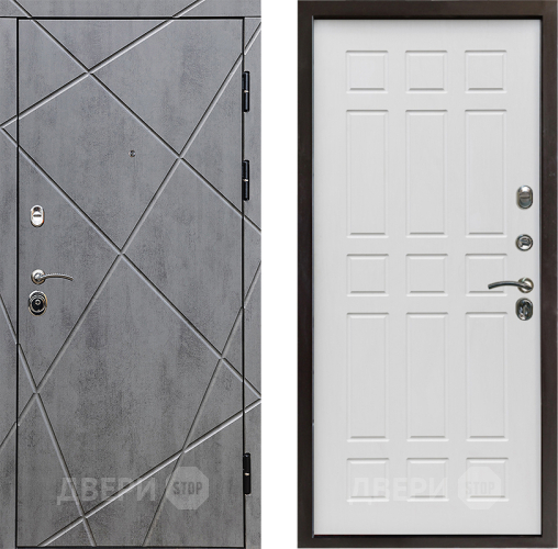 Входная металлическая Дверь Престиж Лучи Спарта Белое дерево в Истра