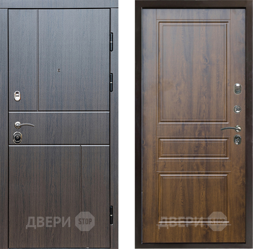 Входная металлическая Дверь Престиж Горизонт Венге Классика Дуб в Истра
