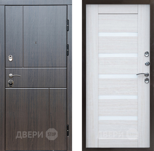 Входная металлическая Дверь Престиж Горизонт Венге Царга Лиственница белая в Истра