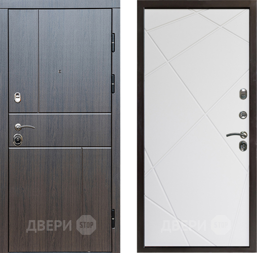 Входная металлическая Дверь Престиж Горизонт Венге Лучи Бетон белый в Истра