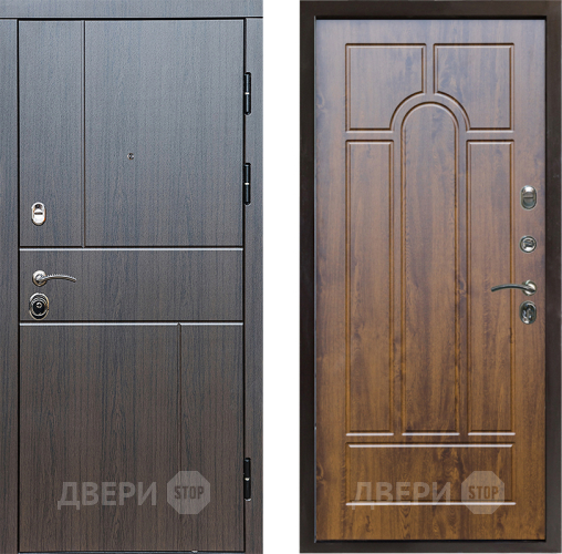 Входная металлическая Дверь Престиж Горизонт Венге Арка Дуб в Истра