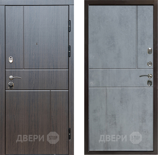 Входная металлическая Дверь Престиж Горизонт Венге Горизонт Бетон темный в Истра