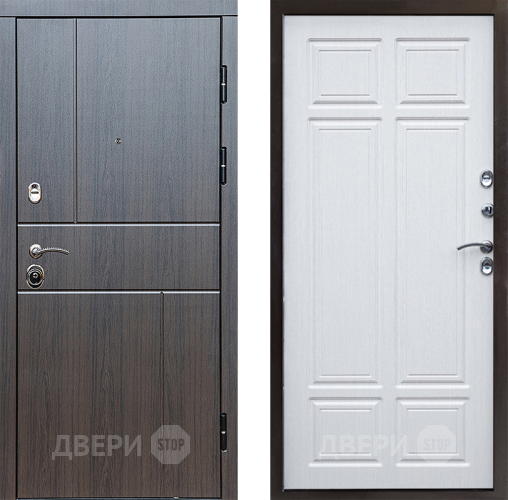 Входная металлическая Дверь Престиж Горизонт Венге Премиум Лиственница белая в Истра