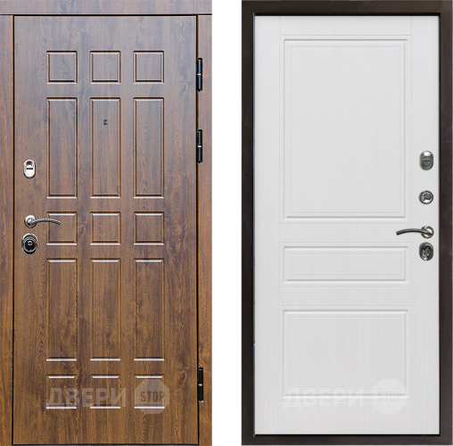 Входная металлическая Дверь Престиж Стандарт Классика Белое дерево в Истра