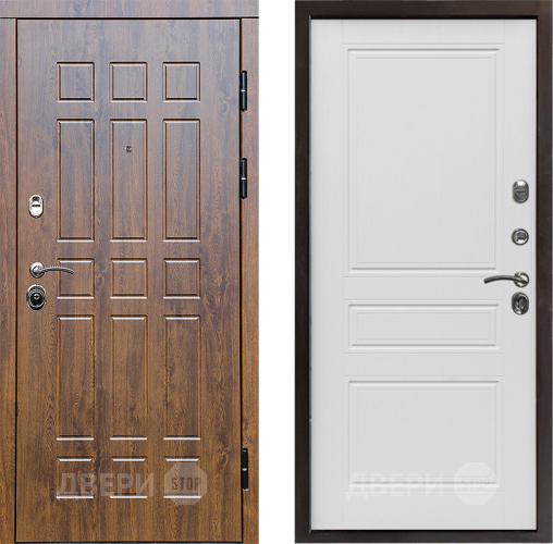 Входная металлическая Дверь Престиж Стандарт Классика Лиственница белая в Истра