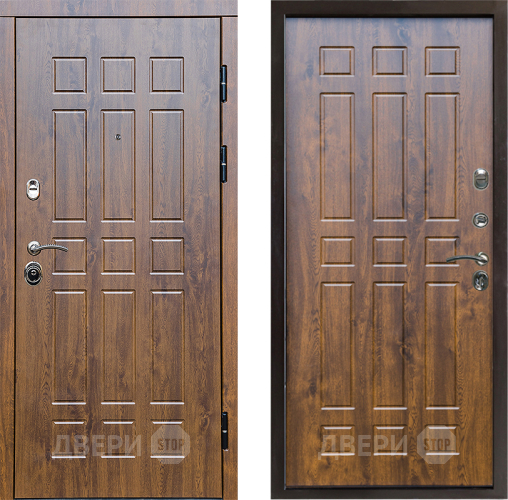 Входная металлическая Дверь Престиж Стандарт Спарта Дуб в Истра