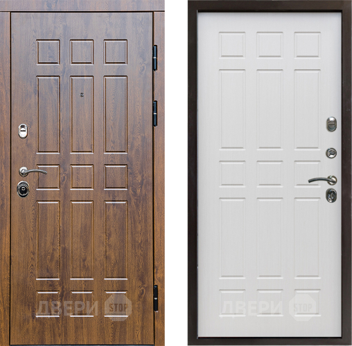 Входная металлическая Дверь Престиж Стандарт Спарта Лиственница белая в Истра