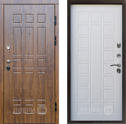 Входная металлическая Дверь Престиж Стандарт Престиж Белое дерево в Истра