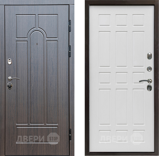 Входная металлическая Дверь Престиж Арка Спарта Белое дерево в Истра