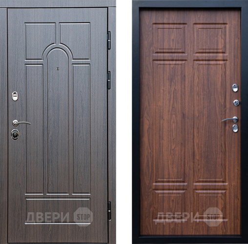 Входная металлическая Дверь Престиж Арка Премиум Орех темный в Истра