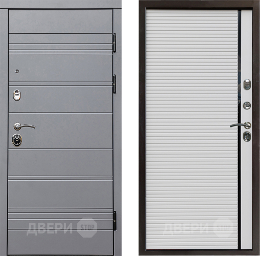 Входная металлическая Дверь Престиж Линия Грэй Porte Белый в Истра