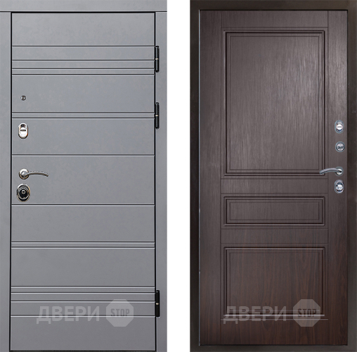 Входная металлическая Дверь Престиж Линия Грэй Классика Венге в Истра