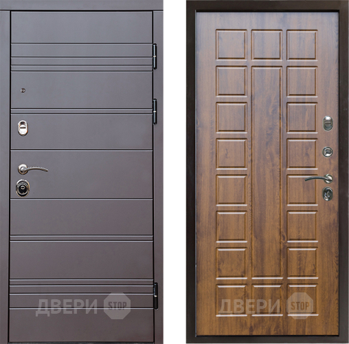 Входная металлическая Дверь Престиж Линия Браун Престиж Дуб в Истра