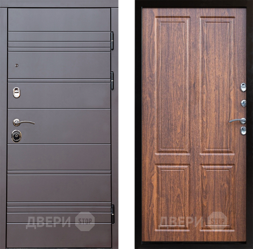 Входная металлическая Дверь Престиж Линия Браун Премиум Орех светлый в Истра