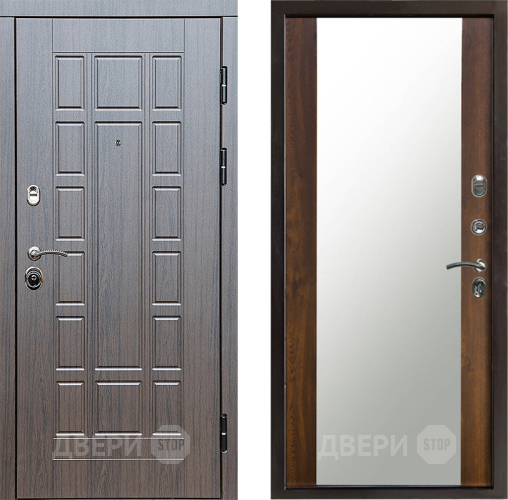 Входная металлическая Дверь Престиж Престиж Зеркало Дуб в Истра