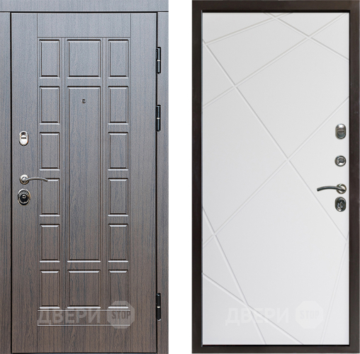 Входная металлическая Дверь Престиж Престиж Лучи Бетон белый в Истра