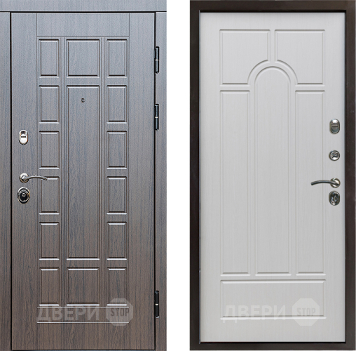 Входная металлическая Дверь Престиж Престиж Арка Лиственница белая в Истра