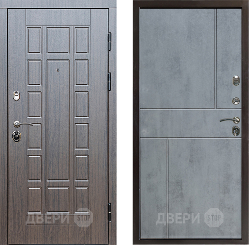 Входная металлическая Дверь Престиж Престиж Горизонт Бетон темный в Истра