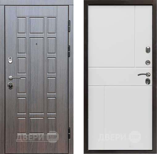 Входная металлическая Дверь Престиж Престиж Горизонт Бетон белый в Истра