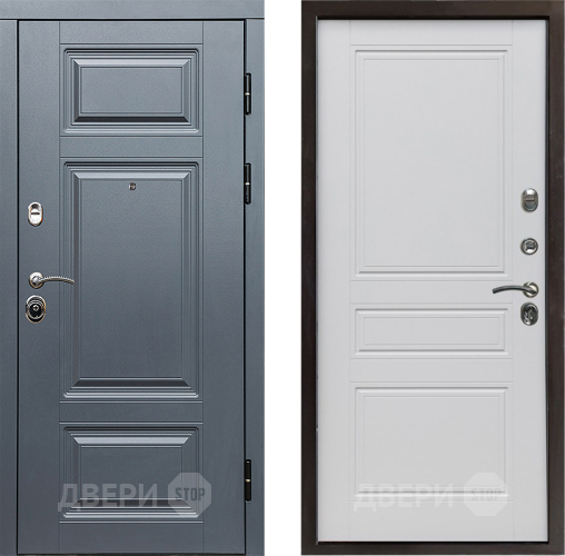 Входная металлическая Дверь Престиж Премиум Классика Белый матовый в Истра