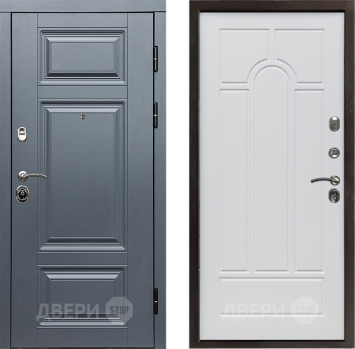 Входная металлическая Дверь Престиж Премиум Арка Белое дерево в Истра