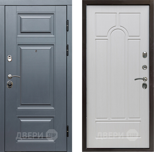 Входная металлическая Дверь Престиж Премиум Арка Лиственница белая в Истра