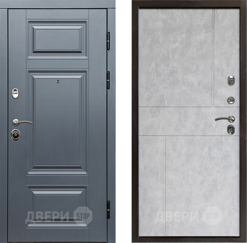 Входная металлическая Дверь Престиж Премиум Горизонт Бетон светлый в Истра