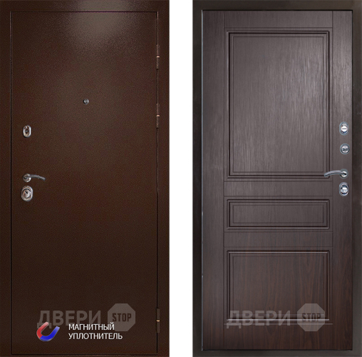 Входная металлическая Дверь Престиж Медь Классика Венге в Истра