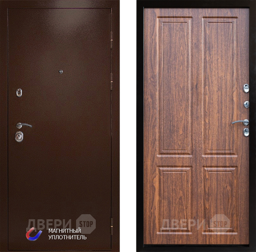 Входная металлическая Дверь Престиж Медь Премиум Орех светлый в Истра