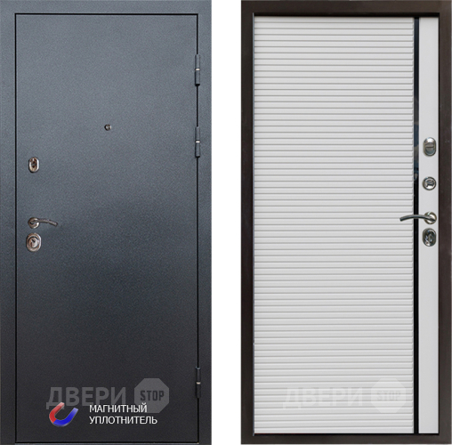 Входная металлическая Дверь Престиж Графит Porte Белый в Истра