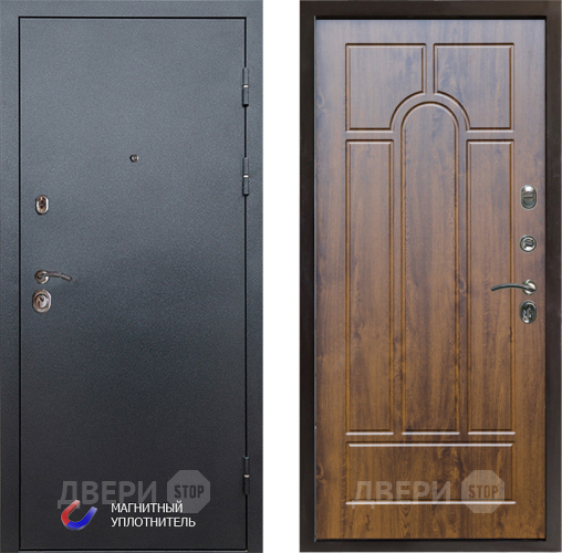 Входная металлическая Дверь Престиж Графит Арка Дуб в Истра