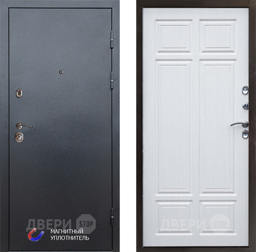 Входная металлическая Дверь Престиж Графит Премиум Лиственница белая в Истра