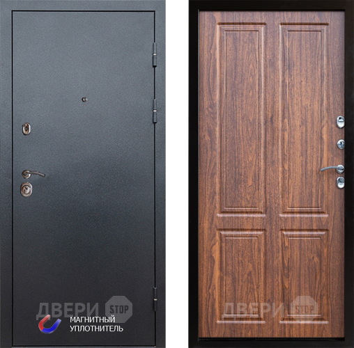 Входная металлическая Дверь Престиж Графит Премиум Орех светлый в Истра