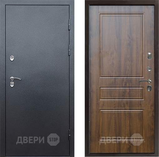 Входная металлическая Дверь Престиж TERMO с терморазрывом Снегирь Серебро Классика Дуб в Истра