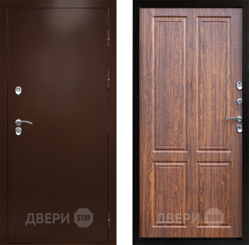 Входная металлическая Дверь Престиж TERMO с терморазрывом Снегирь Медь Премиум Орех светлый в Истра