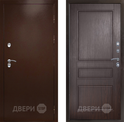 Входная металлическая Дверь Престиж TERMO с терморазрывом Снегирь Медь Классика Венге в Истра
