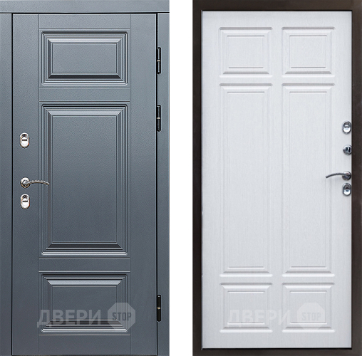 Входная металлическая Дверь Престиж TERMO с терморазрывом Премиум Грэй Премиум Лиственница белая в Истра