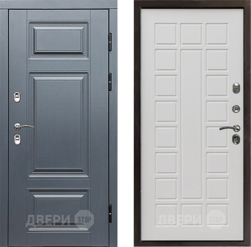 Входная металлическая Дверь Престиж TERMO с терморазрывом Премиум Грэй Престиж Бежевый мат в Истра