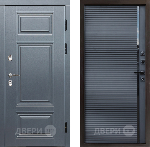 Дверь Престиж TERMO с терморазрывом Премиум Грэй Porte Черный кварц в Истра