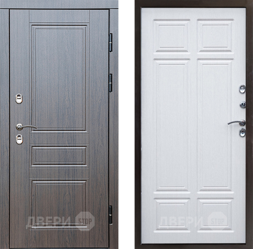 Входная металлическая Дверь Престиж TERMO с терморазрывом Классика Премиум Лиственница белая в Истра